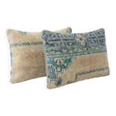 Set of 2 vintage Turkish cushion covers 41x61 cm