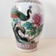 Chinese vase decorated with a peacock