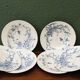 Set of 6 Jules Vieillard iron earth plates, St buveurs model