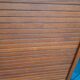 Storage cabinet locker with old wooden curtain