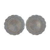 2 dessous de verre bouteille cristal Baccarat