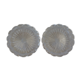 2 coasters crystal baccarat