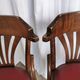 Vintage Bentwood Dining Chairs - Thonet Style - Red Faux Leather - Set of 4