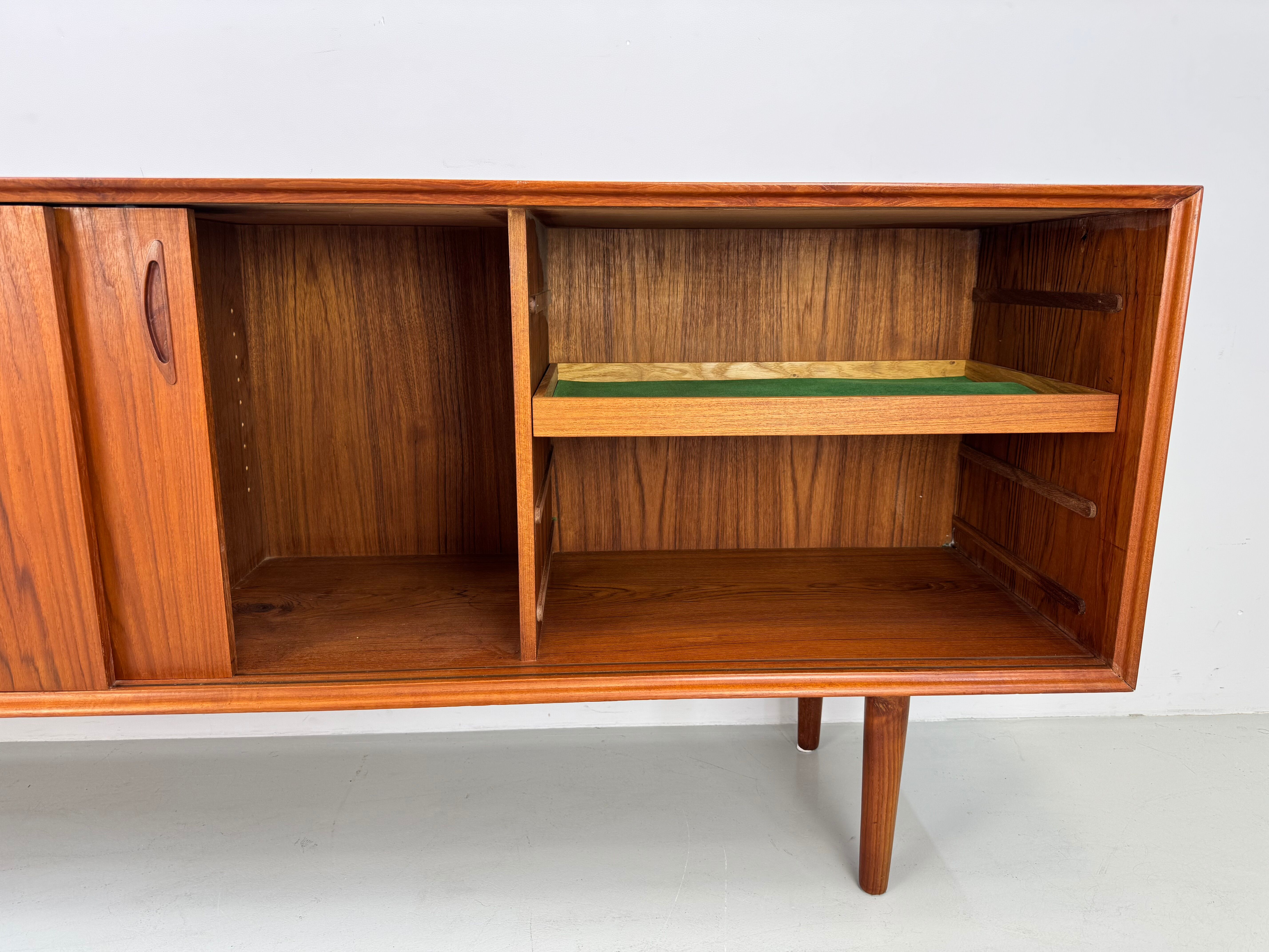 Rare and beautiful Danish sideboard by E. Pedersen & Son A-S Copenhagen.