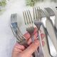 6 vintage stainless steel forks vlm italia