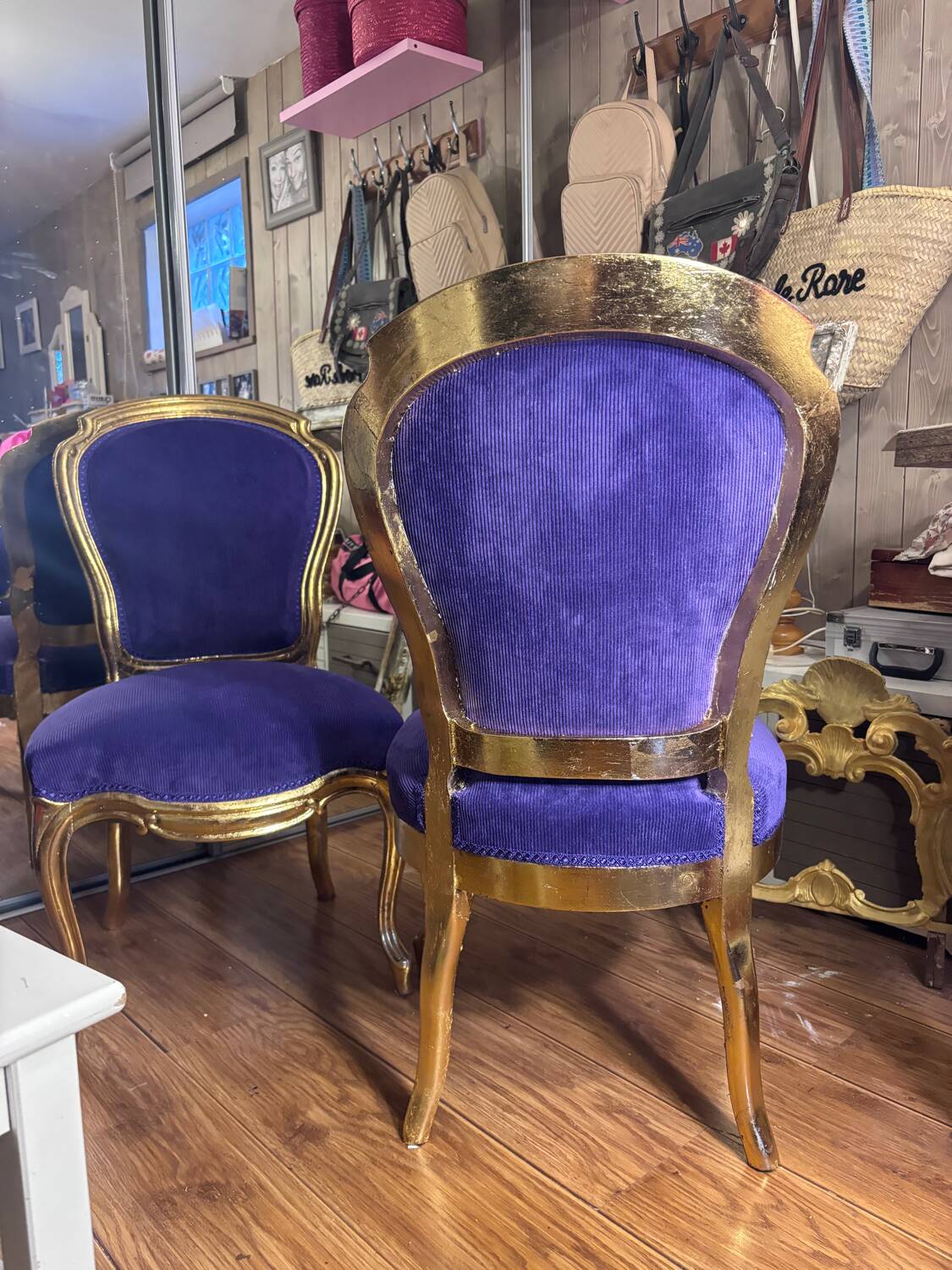 Set of 2 nursery-style chairs