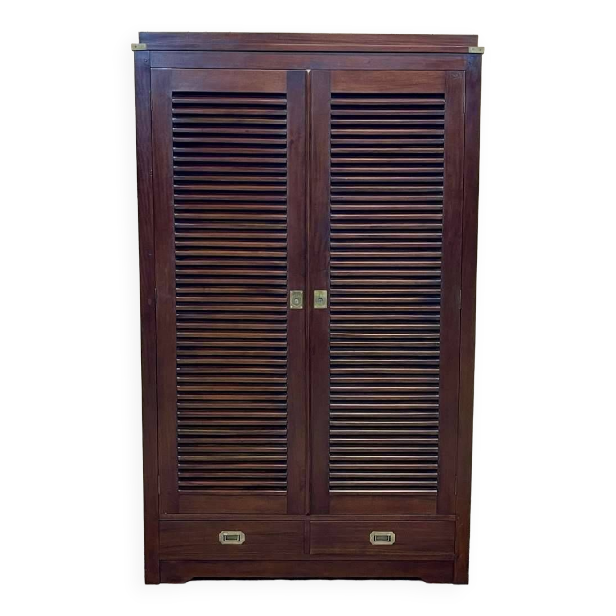 Marine style wardrobe in mahogany from the 1950s
