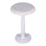 Terrazzo decor pedestal table