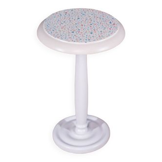 Terrazzo decor pedestal table