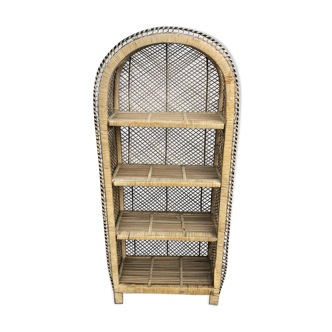 Buri wicker & rattan shelf