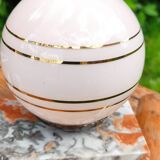 Globe and marble art deco lamp