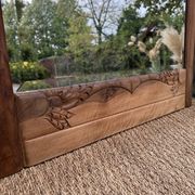 Art Deco walnut mirror