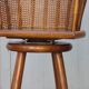 Pair of bamboo bar stools full canned colonial style 1960