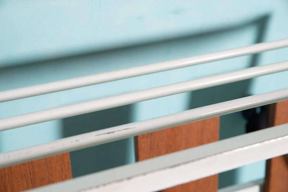 Vintage hardwood coat rack, minimalist mid-century coat rack.