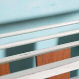 Vintage hardwood coat rack, minimalist mid-century coat rack.