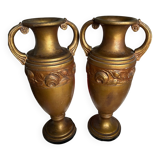 Pair of plaster amphorae