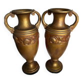 Pair of plaster amphorae