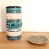 Ceramic roller vase, Italy 1970