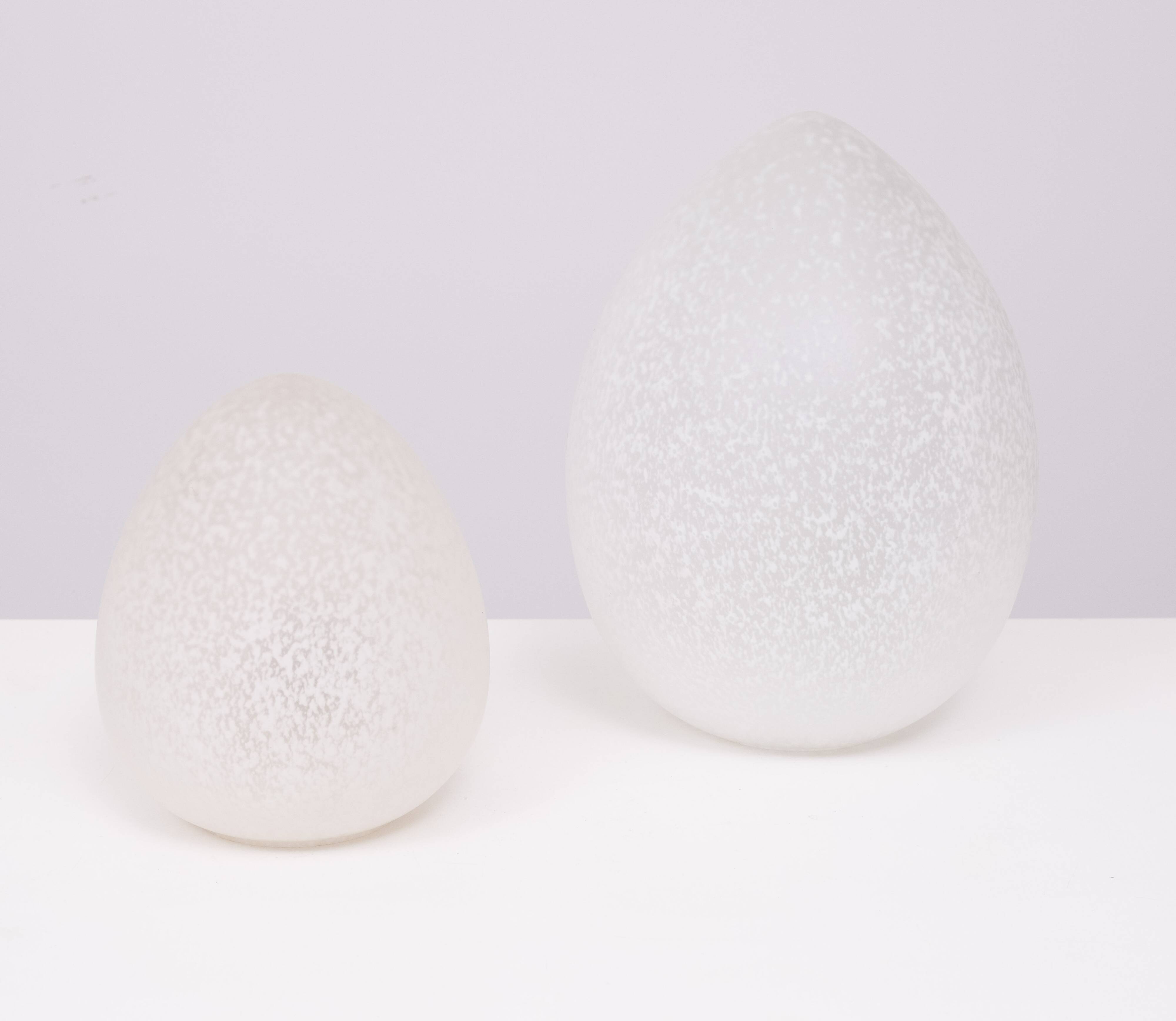 France set Egg lamps Domec Luminaires 1970s