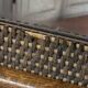 Bamboo rattan mirror