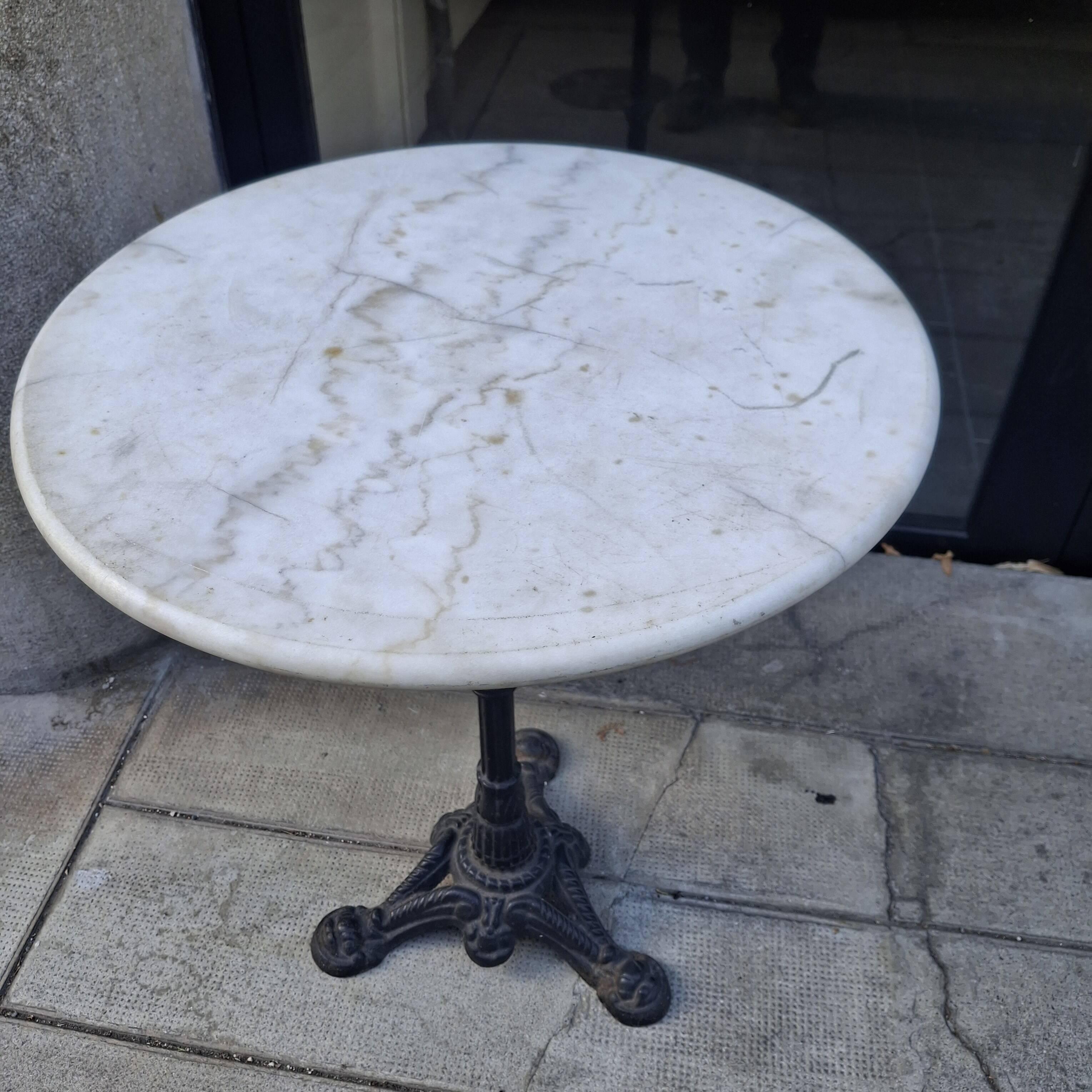Old bistro table.
