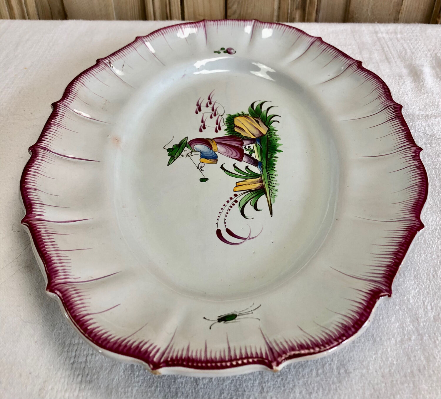 Dish Luneville XIXth