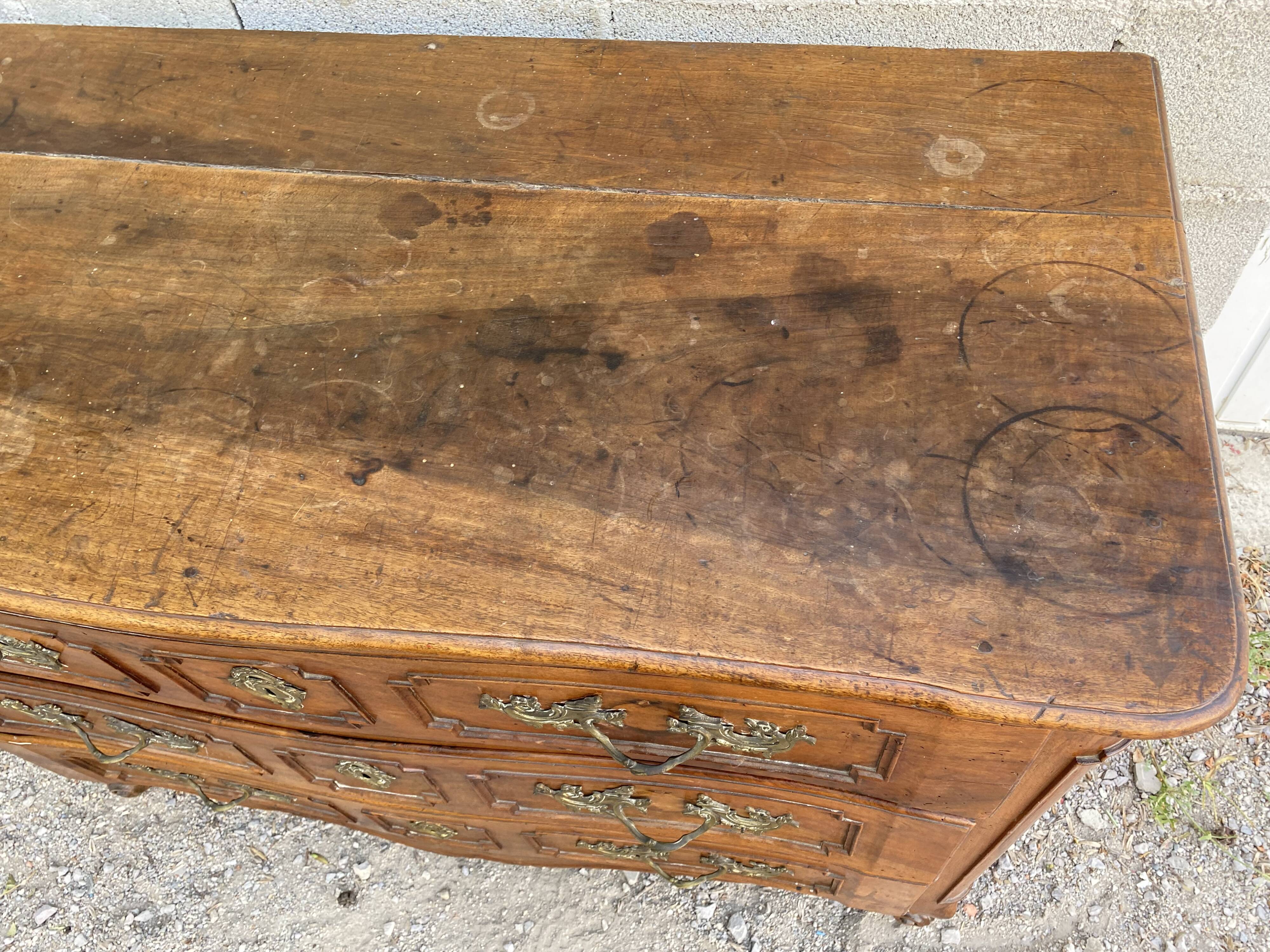 Commode Louis XV walnut 18th