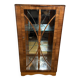 Art deco vintage brocante display cabinet walnut 1920-1930