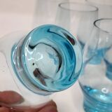 8 verres à eau Années 70