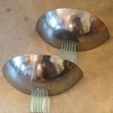 Pair of art deco design wall lamps