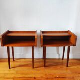 Pair of vintage Scandinavian bedside tables from the 1960s