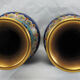 Paire de vases en bronze émail cloisonné chinois chine