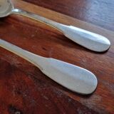 Ravinet d'enfert - 2 Cluny model table spoons in silver-plated metal
