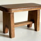 Vintage solid oak stool