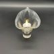 Vintage glass photophore in the shape of a calla lily – a