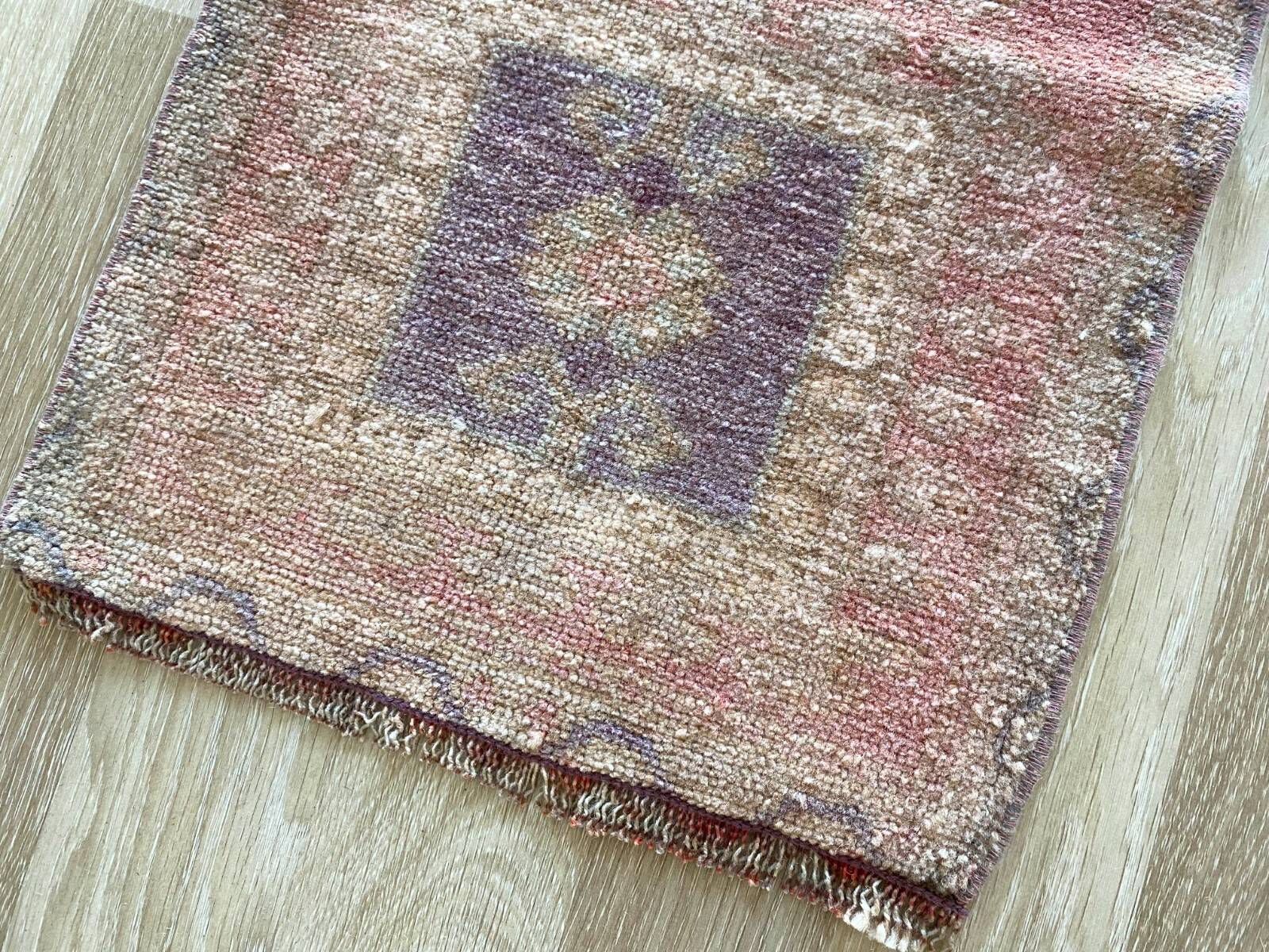 Small rug 2x3, vintage door mat rug, Turkish rug, mini rug, wool handknotted rug