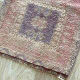Small rug 2x3, vintage door mat rug, Turkish rug, mini rug, wool handknotted rug
