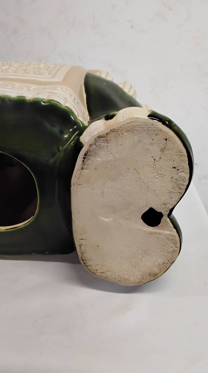 Vintage ceramic elephant plant pot