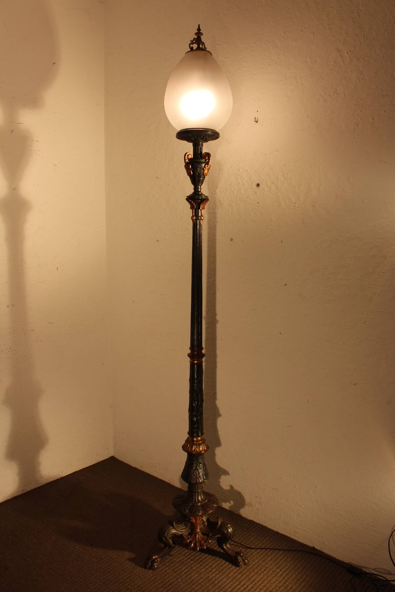 19th-century floor lamp