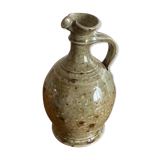 Glazed stoneware pitcher