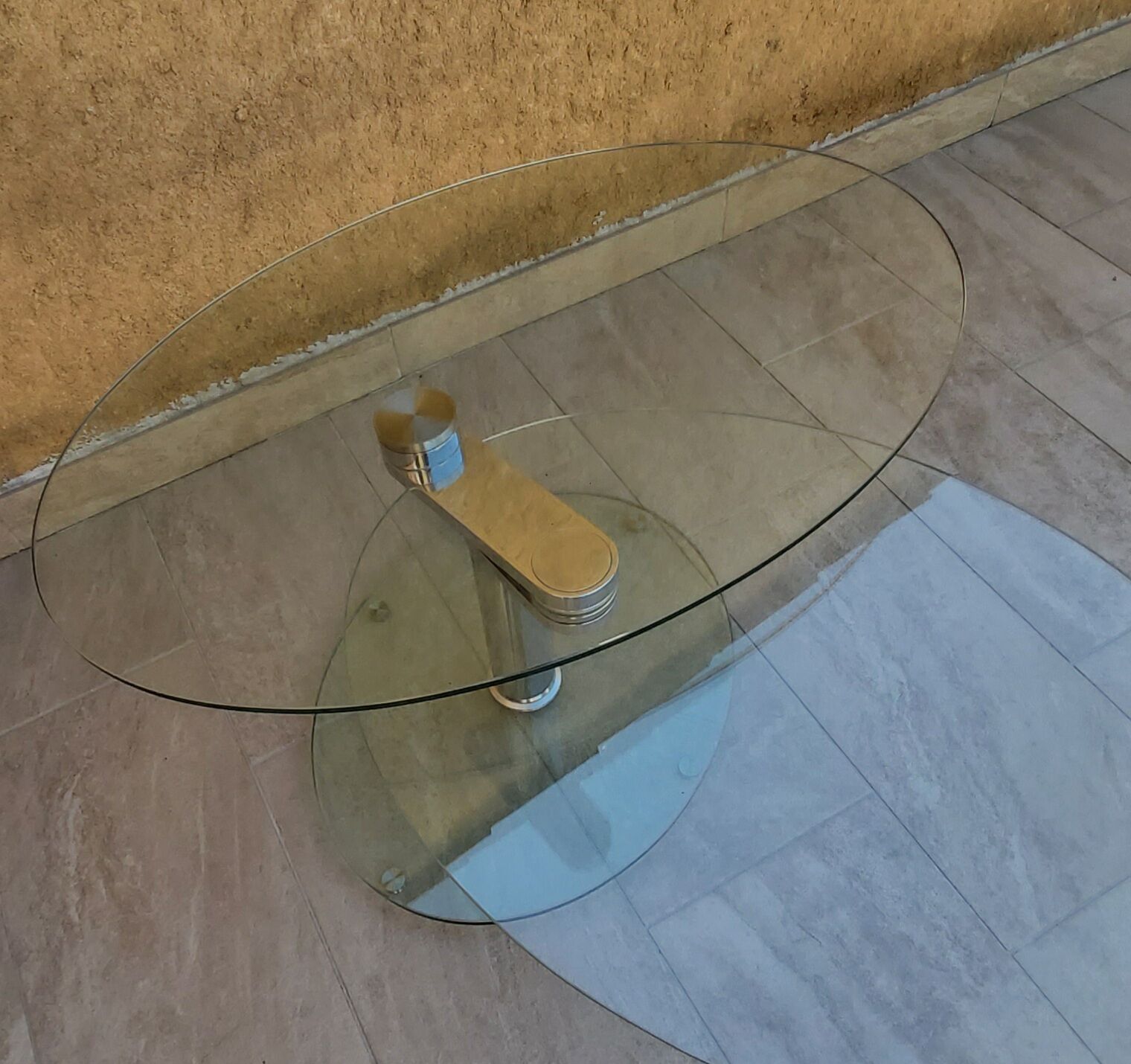 Table basse articulée en verre