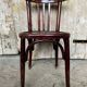 Antique bistrot chair wood curved back vintage