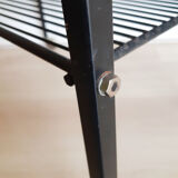 Table porte-électrophone, porte vinyles, vintage, table d'appoint, console,  desserte