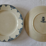 Lot 6 dessert asdiettes iron earth Gien Louvois Series