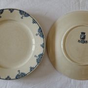Lot 6 dessert asdiettes iron earth Gien Louvois Series