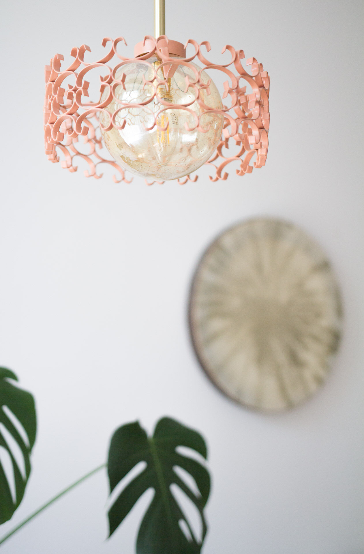 Upcycled pendant lamp - roza