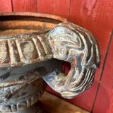 Pair of cast iron planters
