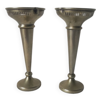 Pair of candle holders