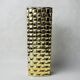 Golden Bamboo effect glass vase by Nachtmann, Germany, 1980