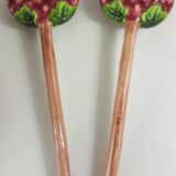 Vintage salad bowl in dabbling